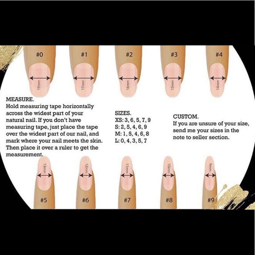 Custom made designer press on nails - Picture 2 of 3